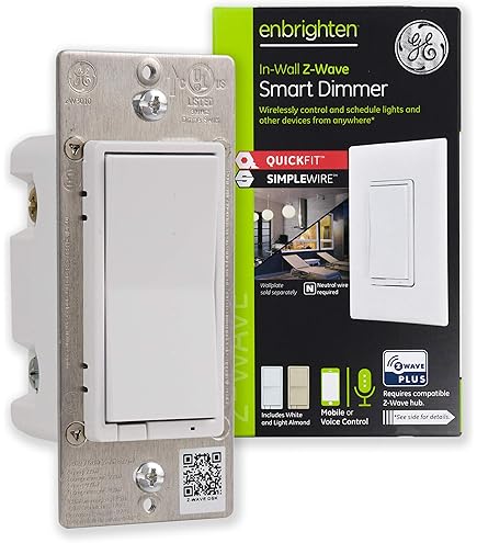 Enbrighten Z-Wave Light Dimmer with QuickFit & SimpleWire, 3